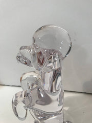 Art de Crystal Made in France French Poodle Large  8 inch Figure  Vintage 1950s