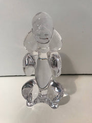 Art de Crystal Made in France French Poodle Large  8 inch Figure  Vintage 1950s