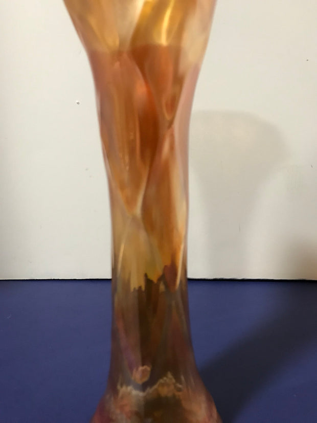 Marigold Carnival Glass Vase Northwood Antique