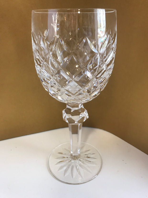 Crystal Wine Glasses Decorated With Silver plated Leaves and