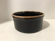 Pfaltzgraff Large  brown drip soufflé Casserole Baking Dish  Pottery #408 Measures Large 8 1/2”x 4”