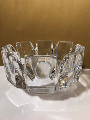 Vintage Orrefors “Corona” Thick Crystal Brilliance Made in Sweden by Lars Hellsten Artist Signed 7 1/4&quot;x 4 3/4&quot; Like New