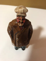 Syroco Wood 1940s Rare Captain of The Sea Ships Captain Funny Looking Captain Old World Figurine Collectable