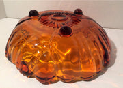 Amber Glass Scalloped bowl  by Colony by Indiana Glass Co Vintage