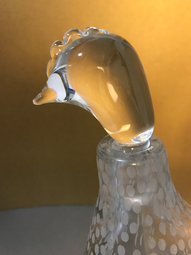 Kosta Vicke Lindstrand Bird Decanter 1950s Vintage